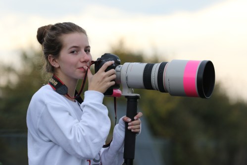 Workin' as the paparazzi. (John Fisken photo)
