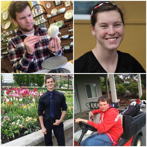 Hall o' Fame inductees (clockwise from lower left) Sean Donley, Ian Smith, Jacki Ginnings and Austin Fields.
