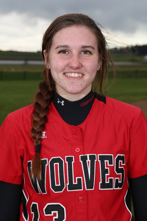 Mikayla Elfrank crushed an epic double and made several sparkling defensive plays at short Tuesday. (John Fisken photo)