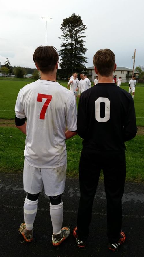 Wolf senior leaders Zane Bundy (7) and Connor McCormick (Wendy McCormick photo)
