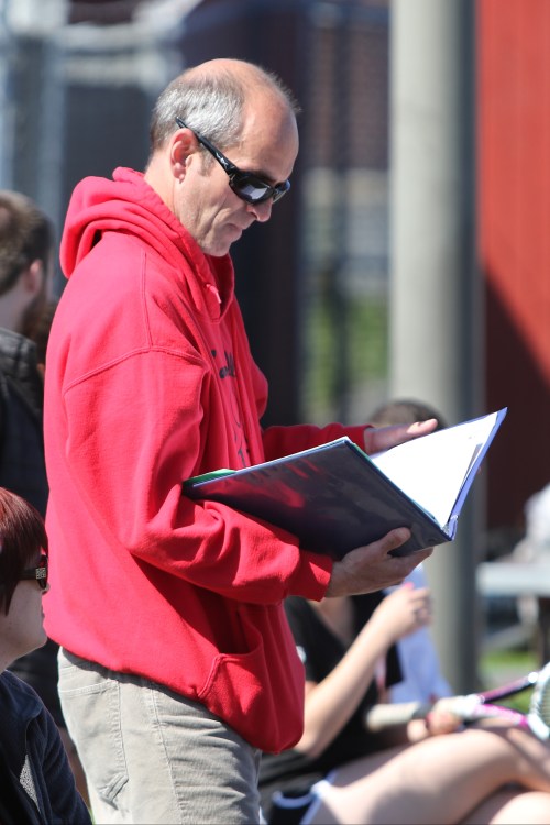 CHS tennis coach Ken Stange closed the book on a second straight undefeated (John Fisken photos)