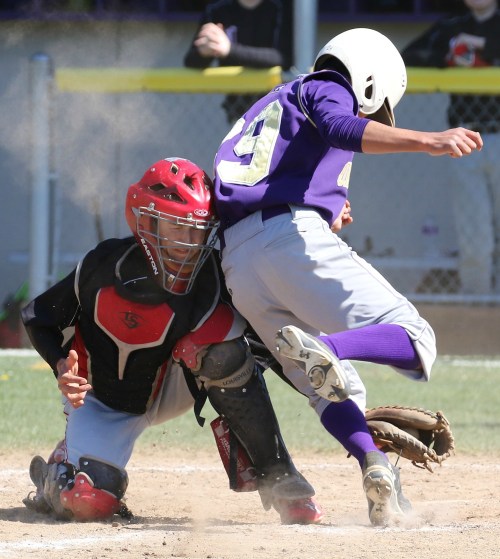 Joey Lippo holds on to the ball, and Fisken nails the shot.