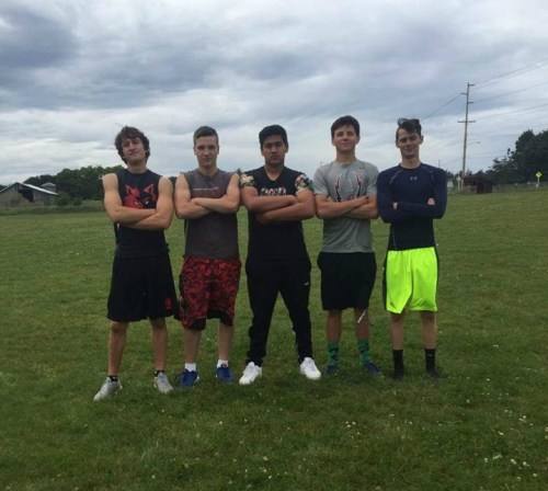 Wolf seniors-to-be (l to r) Clay Reilly, Jacob Martin, Uriel Liquidano, Ethan Marx and Jonathan Thurston. (Kalia Littlejohn photo)
