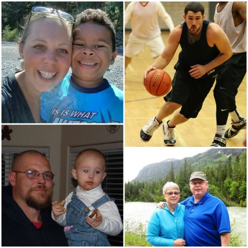 Clockwise from top left are Sarah (Mouw) Samuels, Brad Sherman, Bob Rea and Brad Miller.