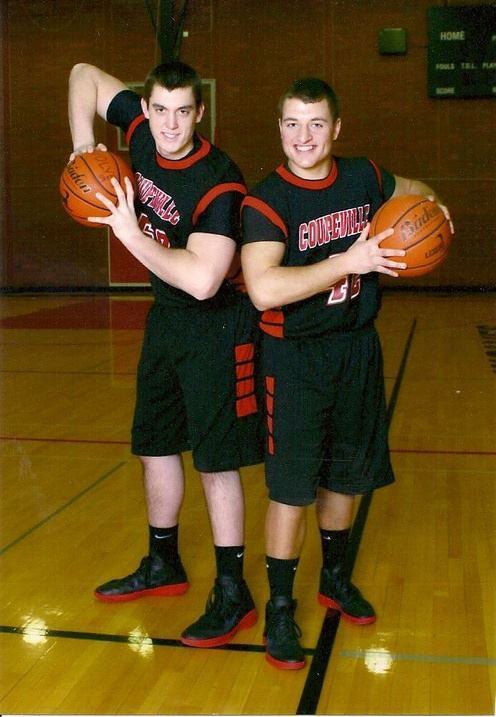 Hunter Hammer (left) and Dalton Engle played key roles in the epic win.