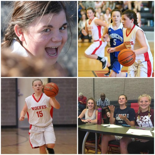 Birthday girls Mollie Bailey (top) and Avalon Renninger. (John Fisken and Sherry Roberts photos)