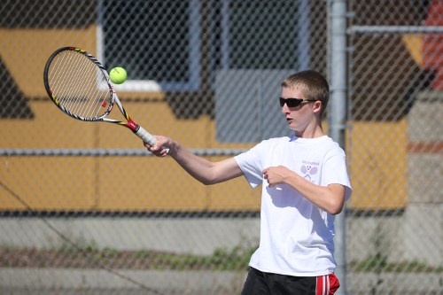 Summer lessons have made Jakobi Baumann a lean, mean tennis machine.