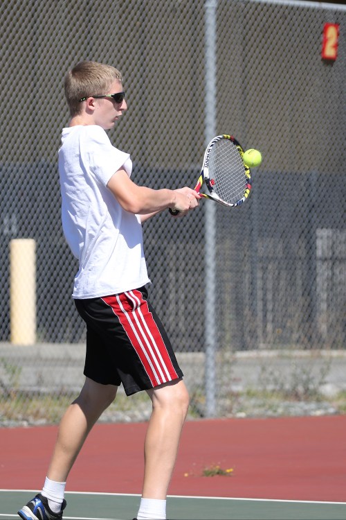 Jakobi Baumann, seen here during a practice, battled strongly Friday in a loss. (John Fisken photo)