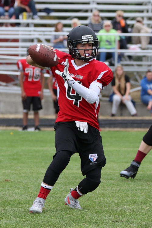 Gabe Eck holds Coupeville High School's single-game passing record with 403 yards. (John Fisken photo)