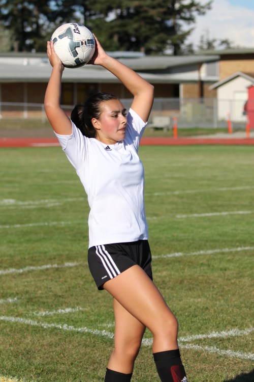 Lauren Bayne, seen here in an earlier game, and the Wolf defense were in lock-down mode Thursday night, sparking a 4-1 win. (John Fisken photo)
