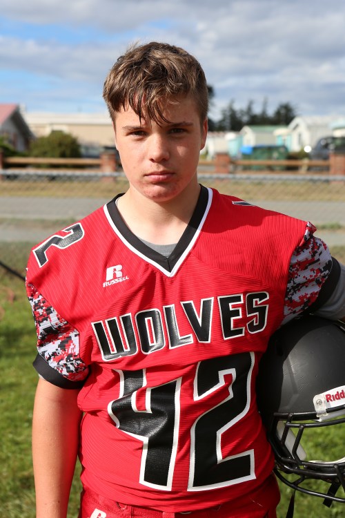 Freshman Andrew Martin has joined older brother Jacob on the Wolf roster. (John Fisken photo)