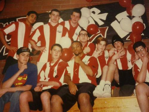 The male half of the CHS co-ed cheer squad.