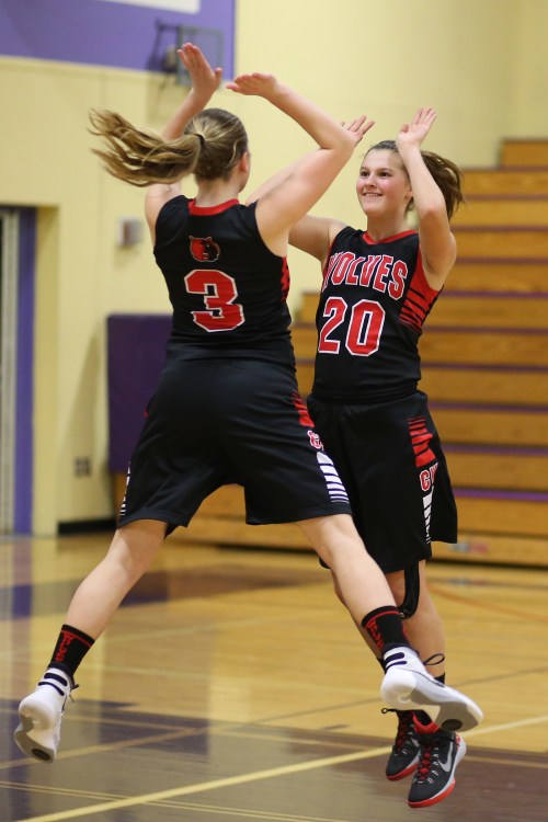 Lauren Grove (left) and Lindsey Roberts (John Fisken photo)