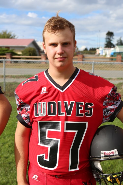 Luke Carlson had a pair of sacks Wednesday, as the Coupeville JV played for the first time in a month. (John Fisken photo)