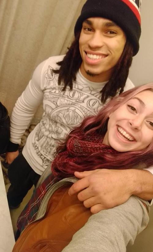 College football star Mitch Pelroy hangs out with his biggest fan, sister Kirsten. (Photo courtesy Kirsten Pelroy)