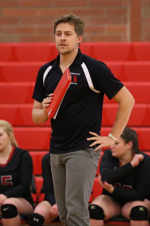 First-year CHS volleyball coach Cory Whitmore has his team at 7-2 and storming up the state stat charts. (John Fisken photos)