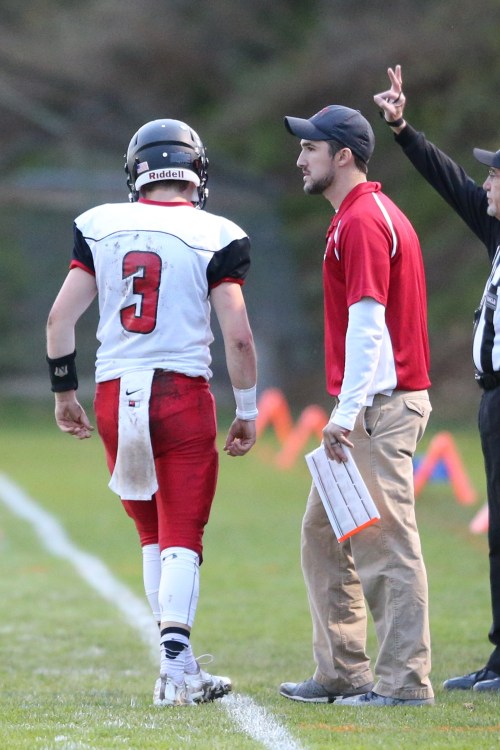 Hunter Downes (3) stalks the CHS record book. (John Fisken photo)