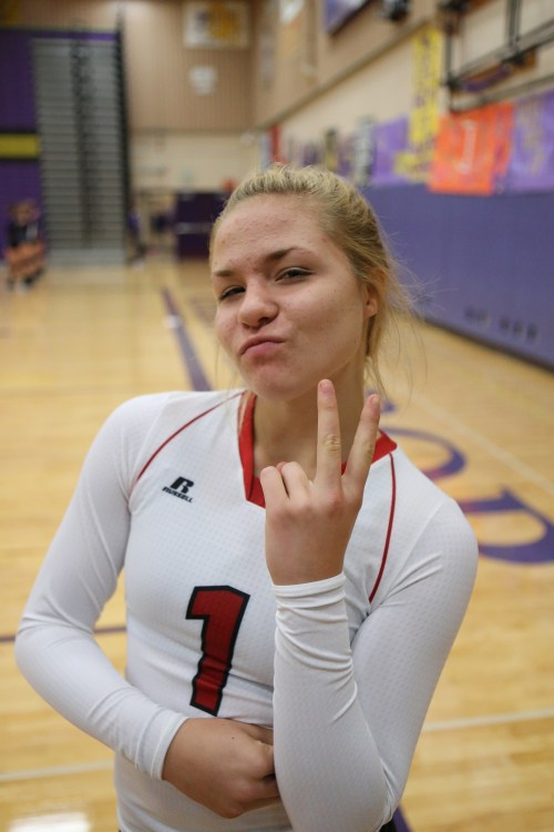 Two. That's how many aces Hope Lodell needs to be the first Wolf to hit 100 in a season. (John Fisken photo)