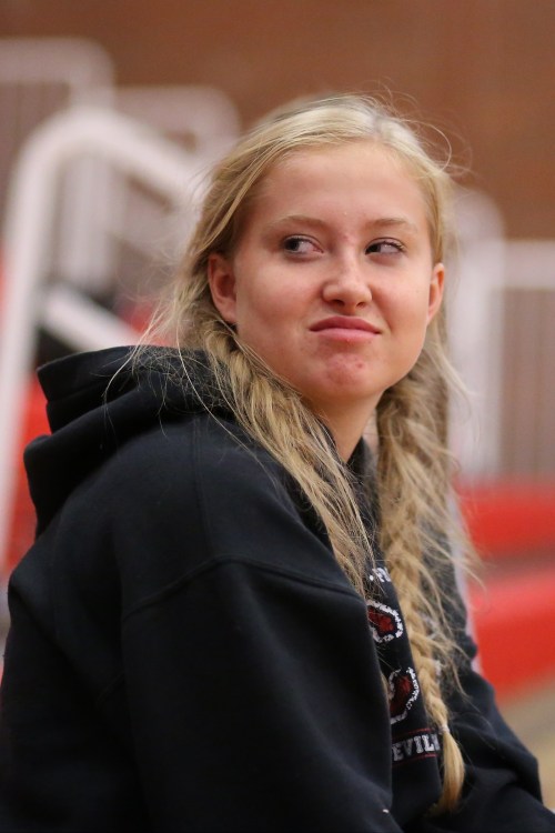 Mckenzie Meyer: "I have to remember how many lines?!?!" (John Fisklen photo)