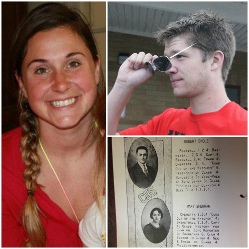 Sarah Stuurmans (left) is joined by Matt Shank and Class of '25 alumni Robert Engle and Mary Sherman.