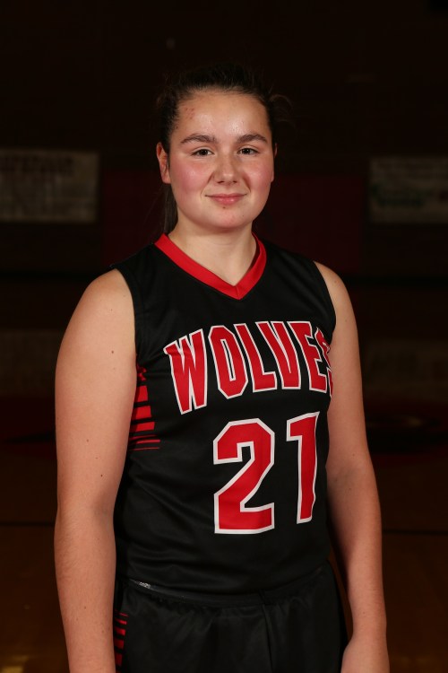 Mia Littlejohn piled up eight points, three rebounds and three assists as Coupeville won its 21st straight league game Tuesday night. (John Fisken photo)