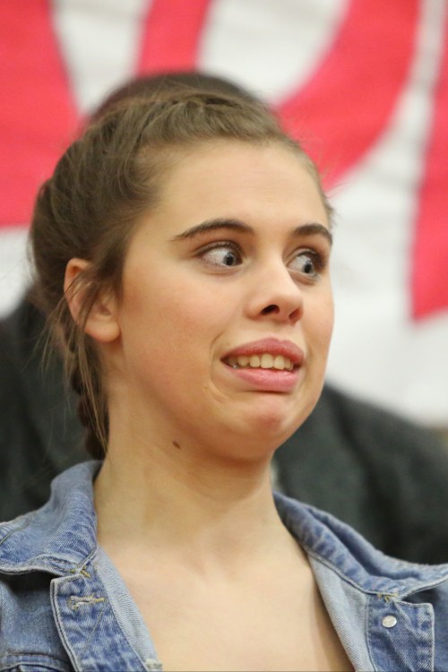 Now, yes, this photo of Kyla Briscoe is from last year, but it perfectly captures the crowd's reaction (John Fisken photo)